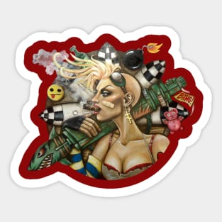 Tank Girl Nouveau Sticker